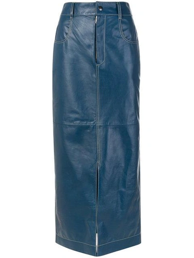 Shop Vejas Levi's Skirt In Blue