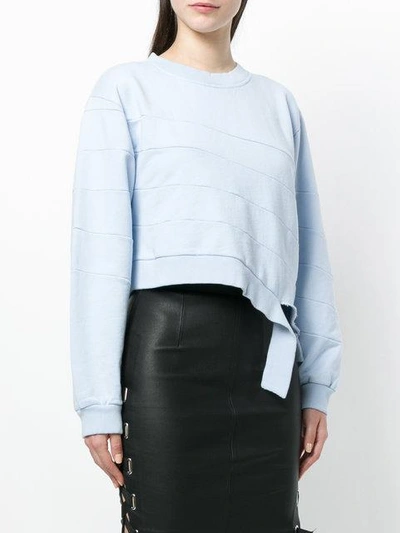 Shop Each X Other Ripped Asymmetric Sweatshirt