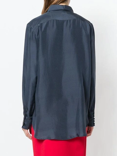 Shop Frenken Asymmetric Shirt - Blue