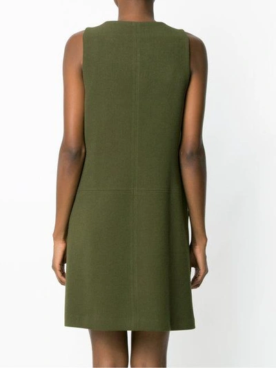 Shop Olympiah Andes Flared Dress In Green