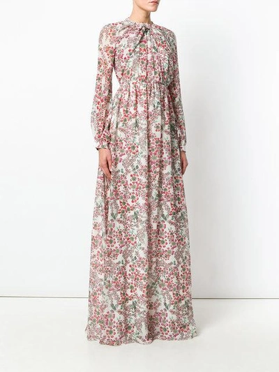 Shop Giambattista Valli Fantasia Silk Georgette Dress - Multicolour