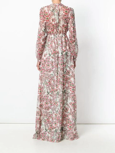 Shop Giambattista Valli Fantasia Silk Georgette Dress - Multicolour
