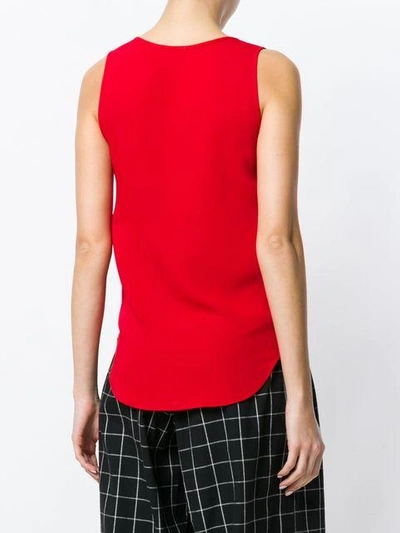 Shop P.a.r.o.s.h Round Neck Tank Top In Red