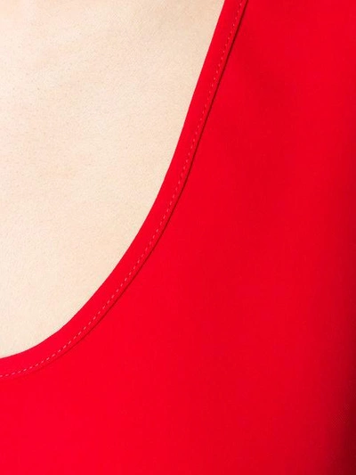 Shop P.a.r.o.s.h Round Neck Tank Top In Red