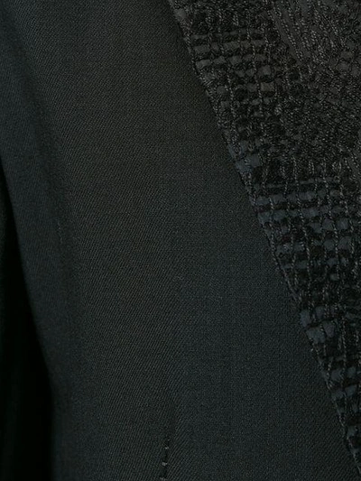 Shop Ann Demeulemeester Tie Waist Blazer - Black