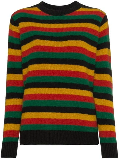 Shop The Elder Statesman Multi Stripe Sweater - Multicolour
