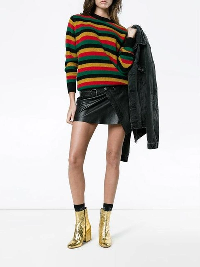 Shop The Elder Statesman Multi Stripe Sweater - Multicolour