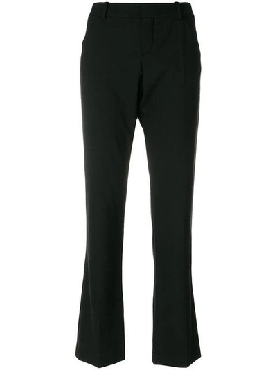 Shop Chloé Slim Trousers In Black