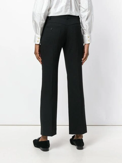 Shop Chloé Slim Trousers In Black
