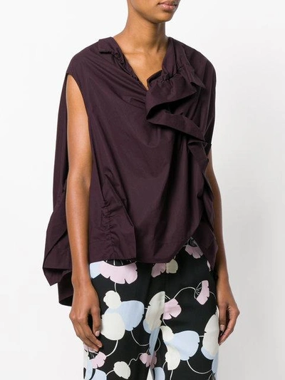 Shop Marni Draped Sleeveless Top