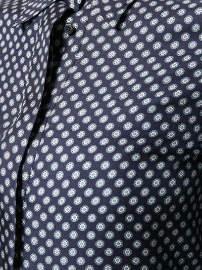 Shop Alberto Biani Geometric Print Shirt In Blue
