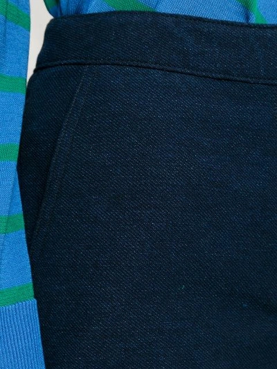 Shop Goen J Wide-leg Flared Denim Trousers In Blue