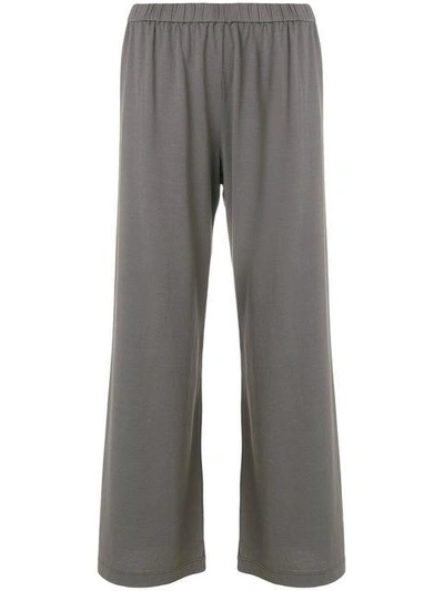Shop Aspesi Elasticated Waist Trousers In Grey