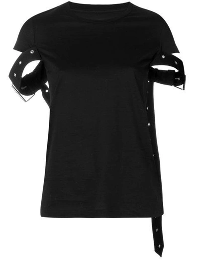 Shop Marques' Almeida Marques'almeida Buckle Sleeve T-shirt - Black