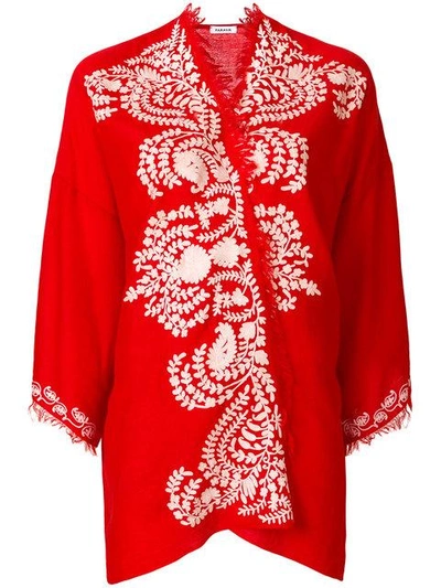 Shop P.a.r.o.s.h Coprispalle Kimono In Red