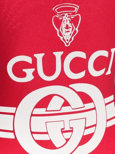 Shop Gucci Interlocking Logo Print Swimsuit
