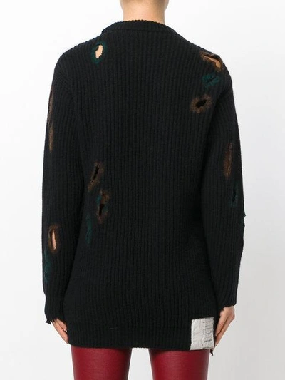 Shop Ballantyne Distressed Holey Sweater In 89