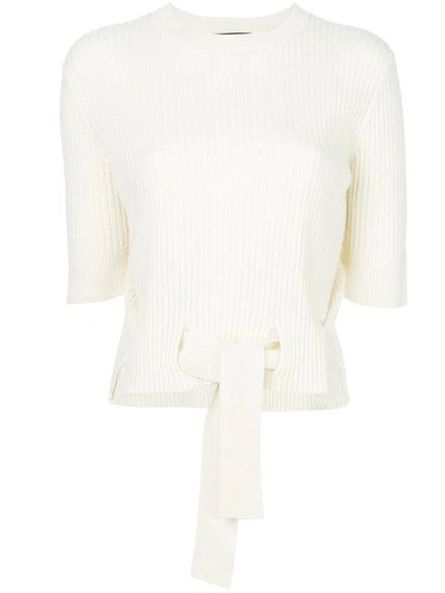 Shop Cashmere In Love Cashmere Dee Crop Sweater In Neutrals