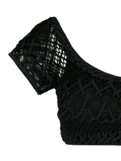 Shop Amir Slama Woven Bikini Set In Preto