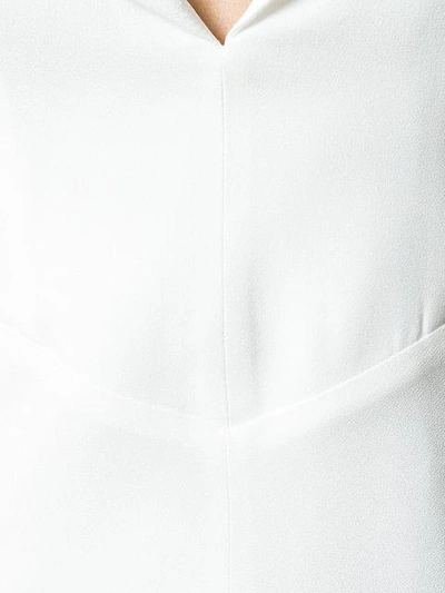 Shop Galvan Abendkleid Mit Tiefem Ausschnitt - Weiss In White