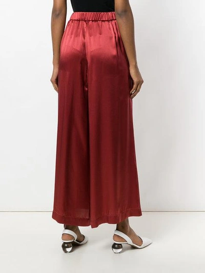 Shop Forte Forte Drawstring Palazzo Pants - Red