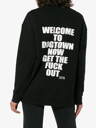 Shop Adaptation Welcome To Dogtown Sweatshirt In Black