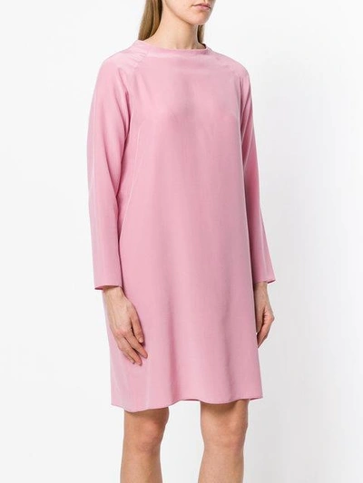 Shop Aspesi Shift Dress - Pink & Purple