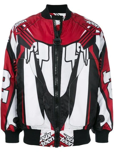 Shop Ktz Motocross Bomber Jacket - Red