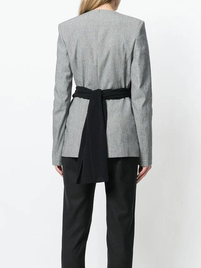 Shop Chalayan Fitted Drape Detail Jacket