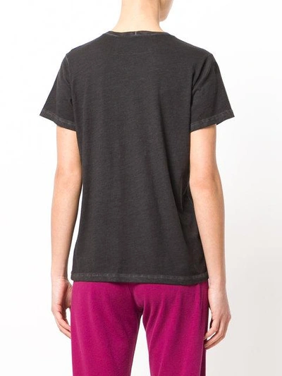 Shop Freecity Contrast Stripe T-shirt - Black