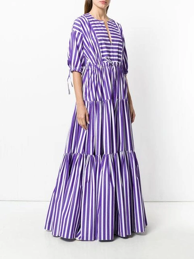 flared striped dress