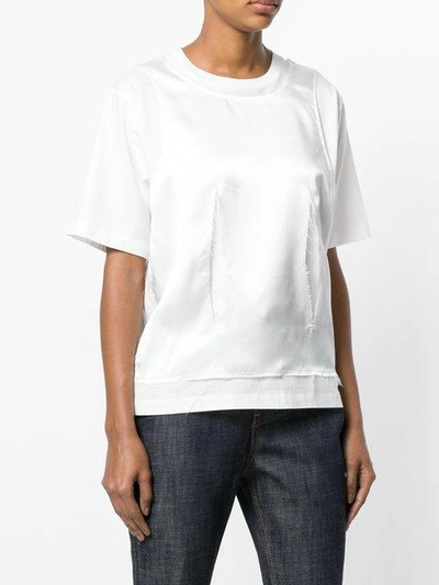 Shop Mm6 Maison Margiela Loose Fit Layered T-shirt - White