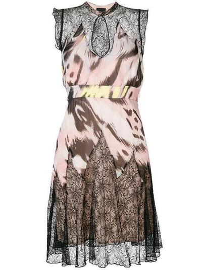 Shop Just Cavalli Printed Keyhole Dress