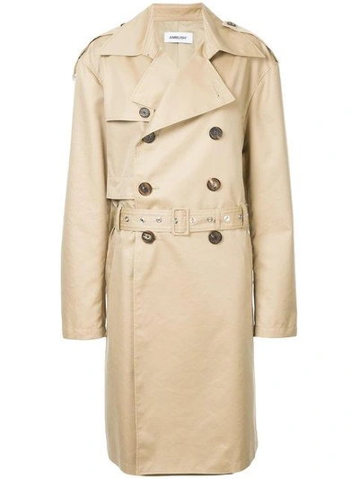 Shop Ambush Reversible Trench Coat In Brown