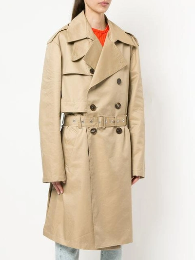 Shop Ambush Reversible Trench Coat In Brown