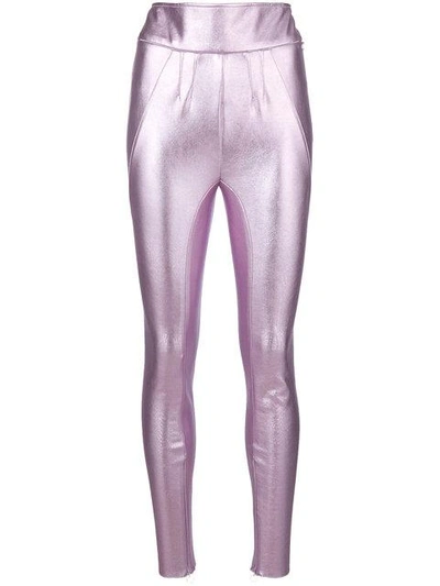Shop Alyx Metallic High-rise Leggings In Pink