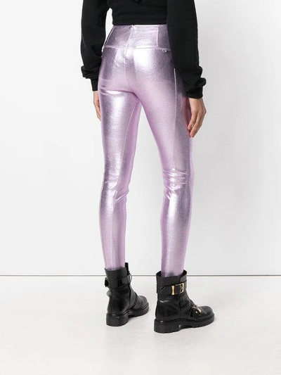 Shop Alyx Metallic High-rise Leggings In Pink