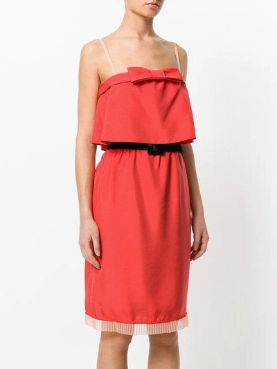 Shop Marc Jacobs Layered Dress In Red