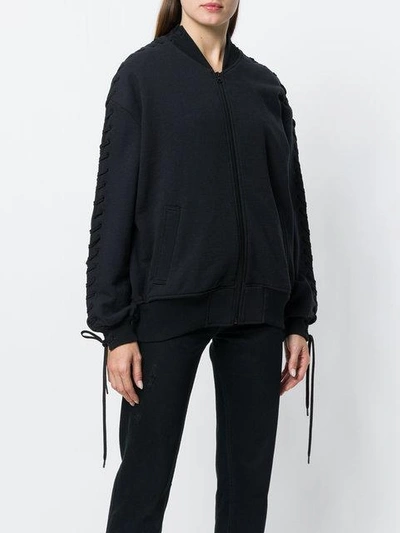 Shop A.f.vandevorst Zipped Bomber Jacket In Black