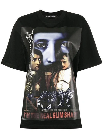 Shop Y/project Y / Project The Real Slim Shady Oversized T Shirt - Black