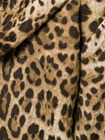 Shop Dolce & Gabbana Leopard Print Hoodie - Brown