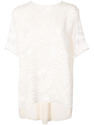 Shop Adam Lippes High Low T In White