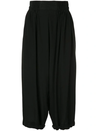 Shop Nehera Paba Cropped Trousers In Black