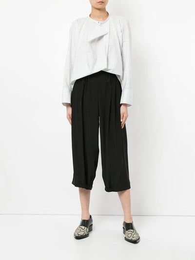 Shop Nehera Paba Cropped Trousers In Black