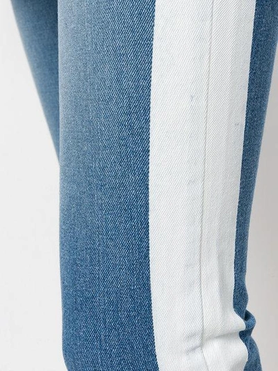 Shop Sjyp Folded Cuff Jeans In Blue