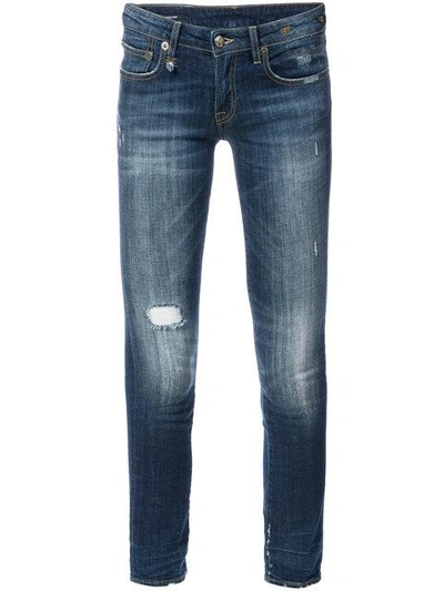 Shop R13 Kate Skinny Seattle Jeans In Blue