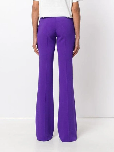 Shop Gucci High-waisted Trousers In Purple