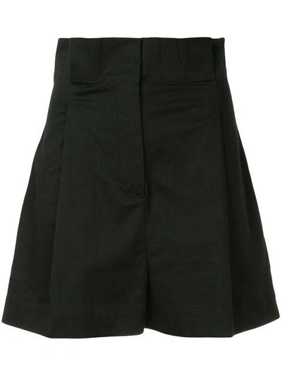 Shop Anna October High-waisted Shorts - Black