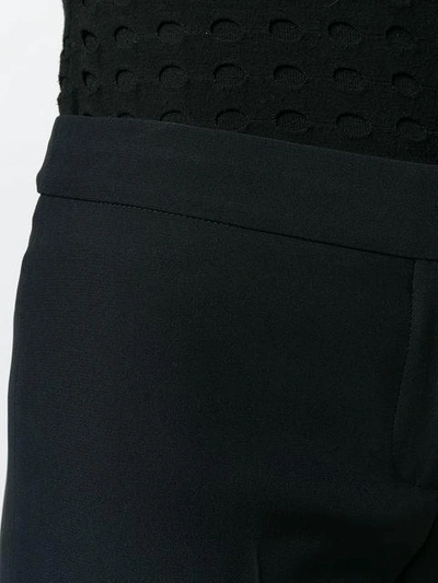 Shop Alexander Mcqueen Cropped Trousers In Black