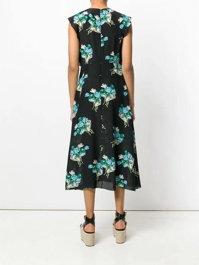 Shop Red Valentino Floral Flared Midi Dress